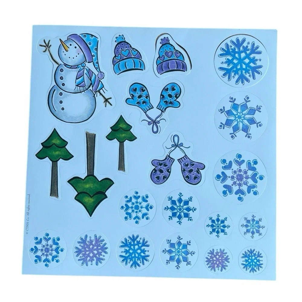 CTMH Winter Scrapbooking Kit Paper Packet Cardstock Die Cuts 12x12‎ Layouts NEW